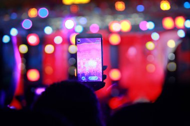 Arkaplan için soyut bulanık konser ışığı