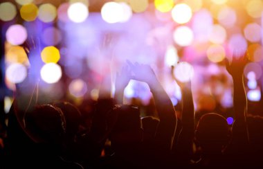 Arkaplan için soyut bulanık konser ışığı