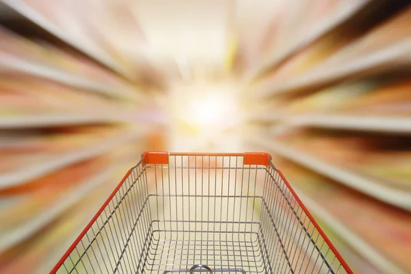 Abstrakte Verschwommene Lebensmittelgeschäft Interieur Hintergrund Verschwommener Gang Von Supermarkt Lebensmittelgeschäft — Stockfoto