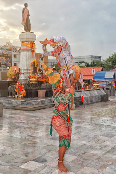 Korat Thailand Oktober 2016 Khon Traditionele Dans Drama Kunst Van — Stockfoto