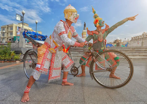 Korat Tailândia Outubro 2016 Khon Arte Dramática Tradicional Dança Clássica — Fotografia de Stock