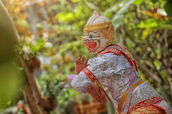 Korat Tayland Ekim 2016 Khon Tayland Klasik Maskeli Geleneksel Dans — Stok fotoğraf
