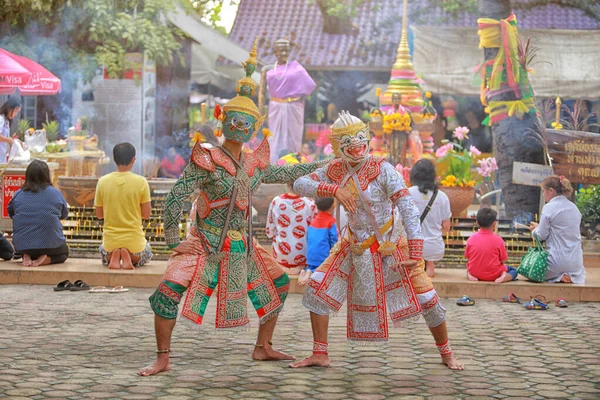 Korat Thaïlande Octobre 2016 Khon Est Art Dramatique Traditionnel Danse — Photo