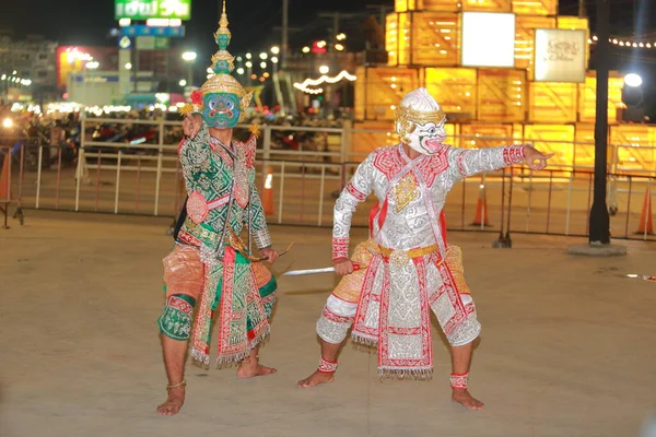 Korat Thaïlande Octobre 2016 Khon Est Art Dramatique Traditionnel Danse — Photo
