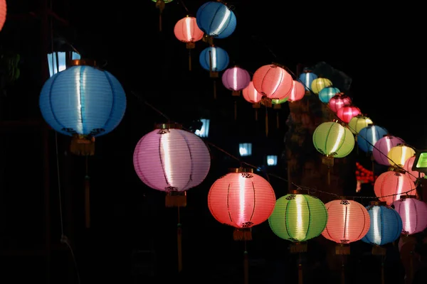 Lanternas Chinesas Ano Novo Chinês — Fotografia de Stock