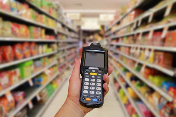 Produtos Scanner Código Barras Bluetooth Supermercados — Fotografia de Stock