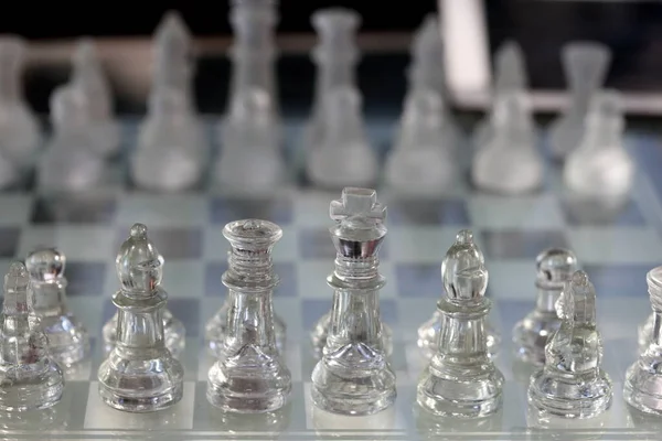 Businessman Model Chess Board — Stock Photo, Image