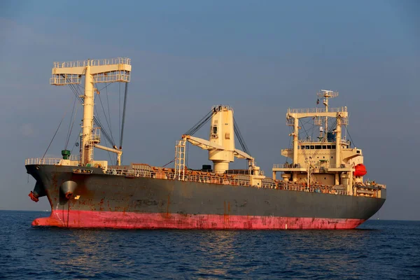 Navio Internacional Carga Recipiente Oceano Transporte Mercadorias Transporte Marítimo Navio — Fotografia de Stock
