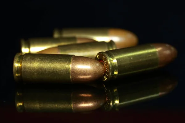 Bullets Black Background — Stock Photo, Image