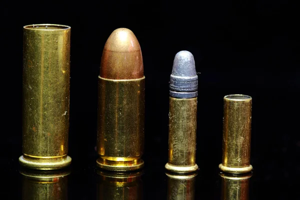 Bullets Black Background — Stock Photo, Image