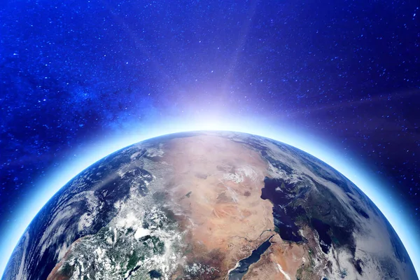 Dünya haritası, Dünya gezegeni. NASA tarafından döşenmiş elementler
