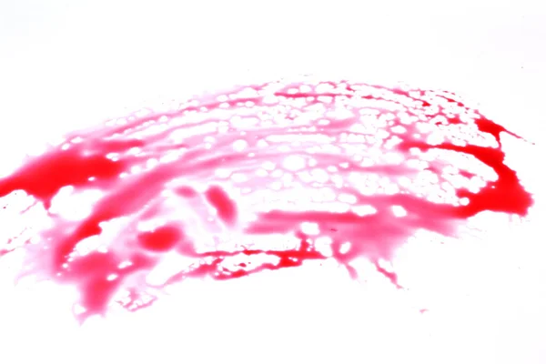 Blutflecken Isoliert Auf Weißem Hintergrund — Stockfoto