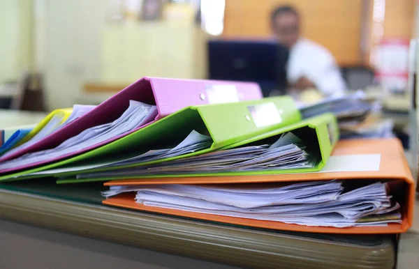 Paper Documents Stacked Archive — Stock Photo, Image