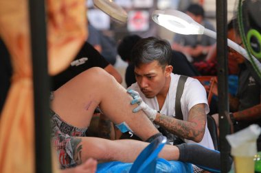 KORAT, Tayland - 11 Kasım 2017: Korar Dövme Sözleşmesi 2017