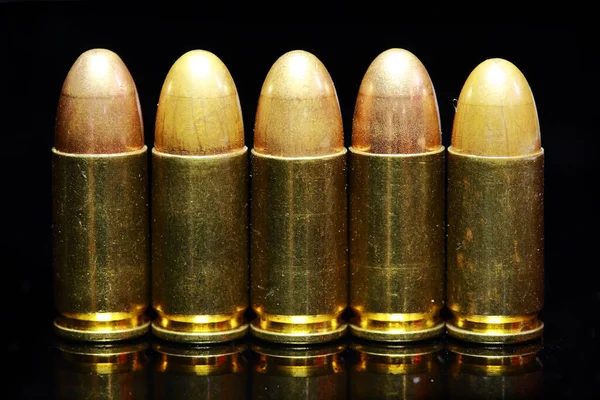 Bullets Black Background — Stock Photo, Image