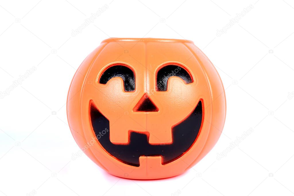 Halloween pumpkin  isolated on white 