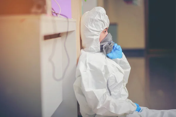 Hastalık Kontrol Uzmanları Corona Virüsü 2019 Ncov Pnömoni Salgını Kontrolü — Stok fotoğraf