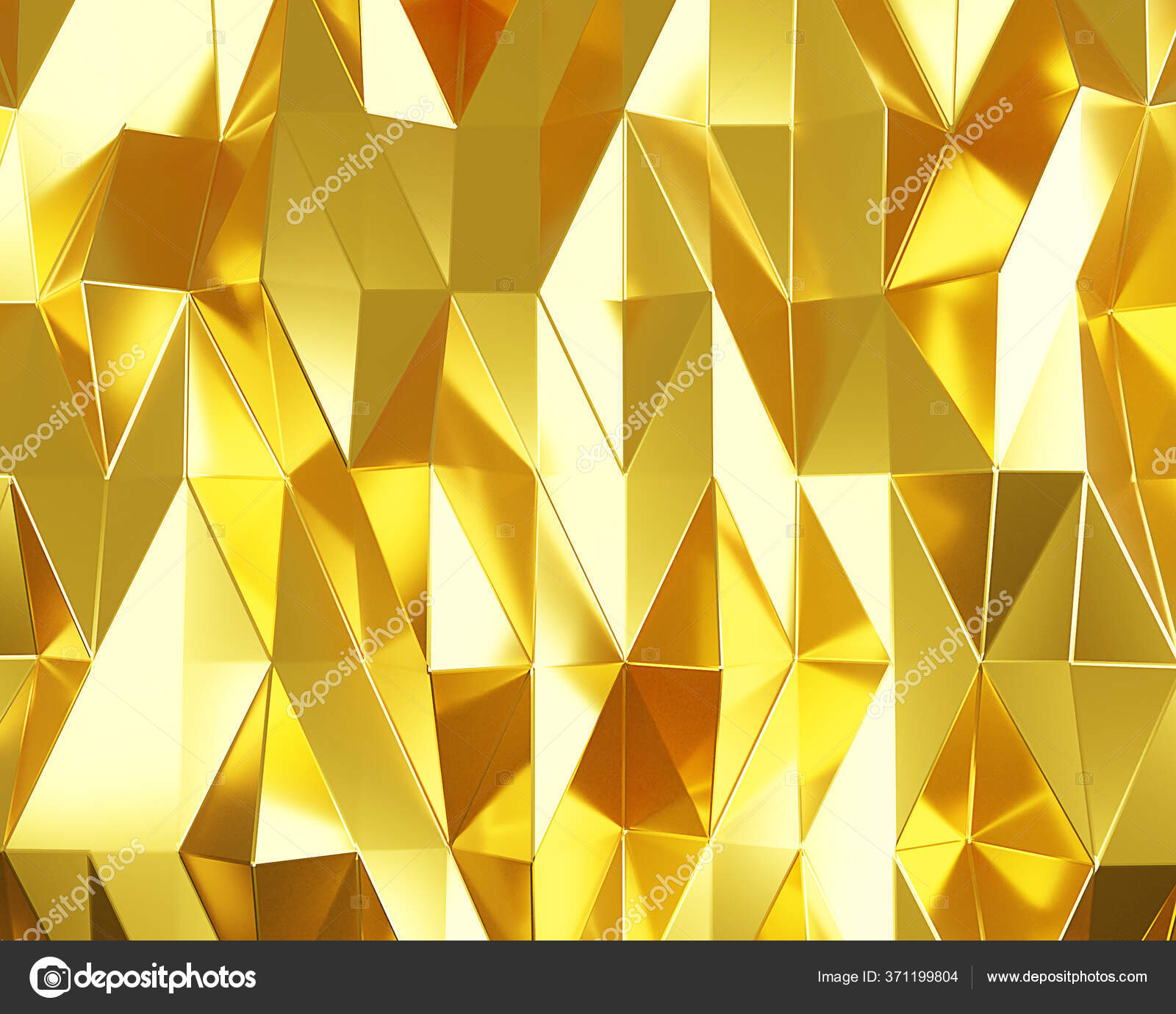 Gold Crystal Abstract Mosaic Background Geometric Illustration Origami  Style Gradient Stock Photo by ©Narin_Photo 371199804