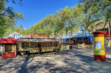 Roncalli sirk çadırının Köln merkezi