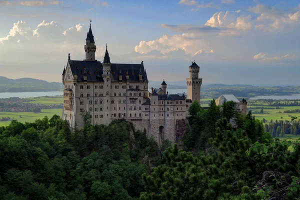 Castelo de Neuschwanstein e Hohenschwangau — Fotografia de Stock