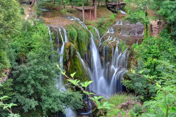 Vodopády v Rastoke, Chorvatsko. — Stock fotografie