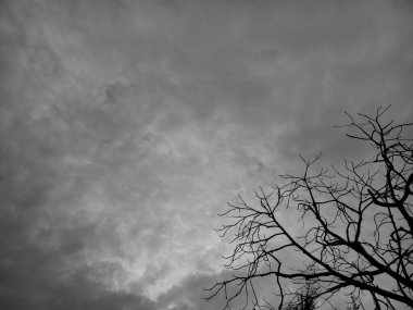 bulutlar ile siyah ve beyaz arka plan