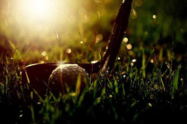 Golf Club Golf Ball Close — Stockfoto