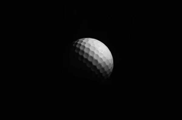 Balle Golf Sur Fond Noir — Photo