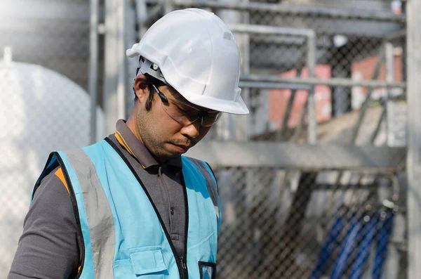 electrician worker in hard hat. Profession