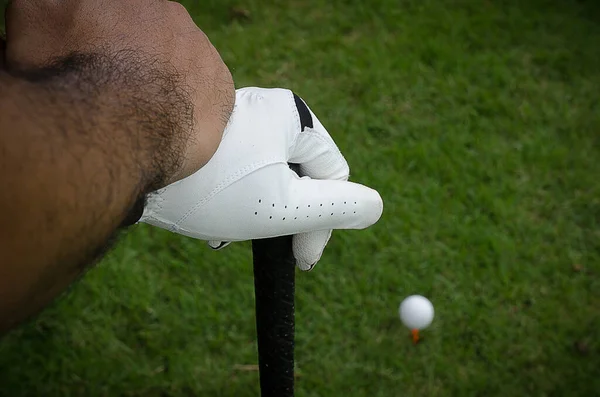 Golfe Mão Golfista Desporto — Fotografia de Stock