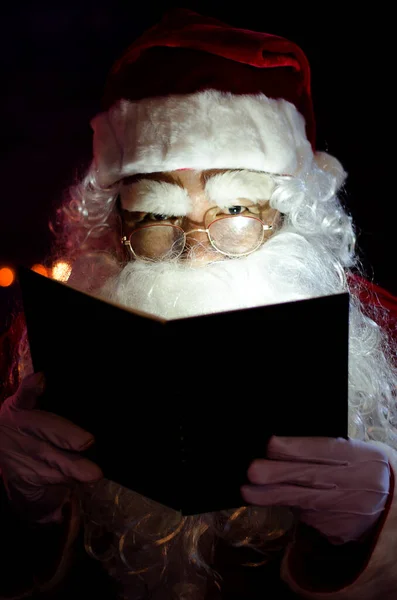 Kerstman Thuis Kerstconcept — Stockfoto