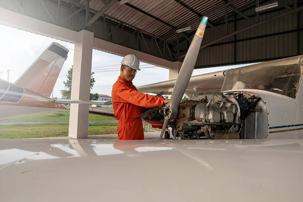 Technicians were checking the authenticity of the plane