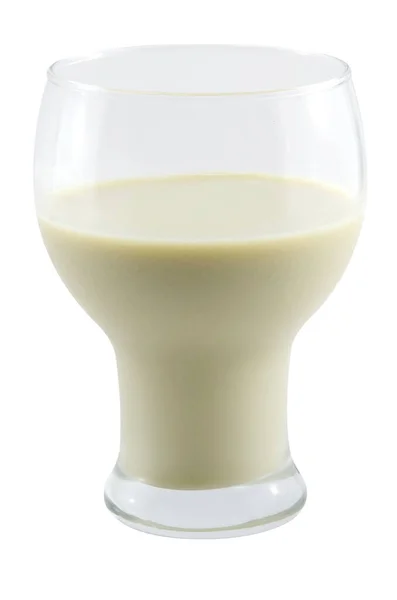 Склянка Молока Білим Тлом — стокове фото