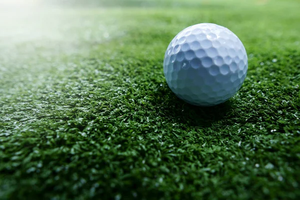 Bola Golfe Branco Close — Fotografia de Stock