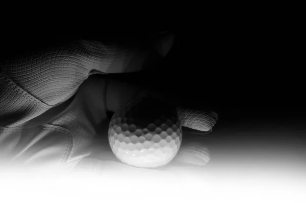 Golf Mano Golfista Con Pelota Deporte —  Fotos de Stock