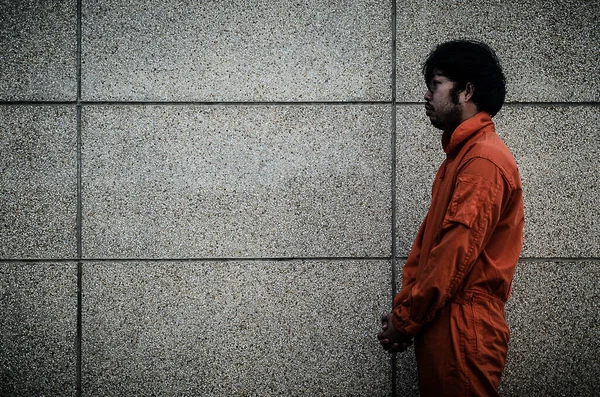 Asiatische Depressive Männliche Gefangene — Stockfoto