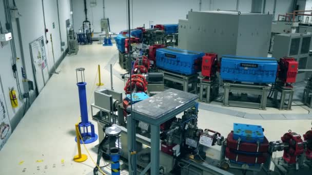 Bokeh Laboratuvarı Elektron Hızlandırıcısının Görüntüleri — Stok video