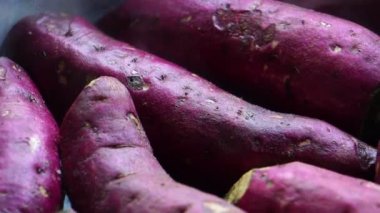 Tatlı patateslere yakın çekim