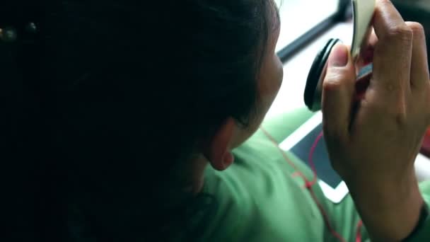 Slow Motion Zwangere Vrouwen Zijn Een Baby Die Haar Baarmoeder — Stockvideo