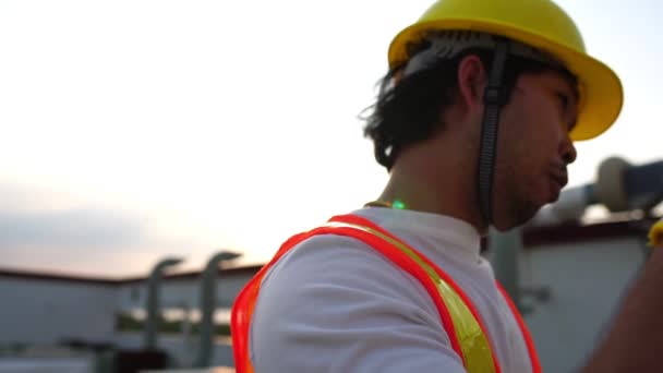 Ingénieur Inspecteur Sur Chantier — Video