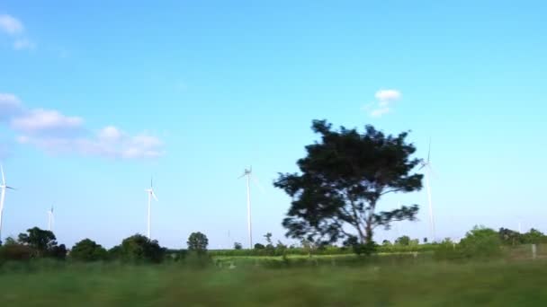 Uitzicht Windparken Thailand Beeldmateriaal — Stockvideo