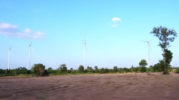 タイの風力発電所の映像4K — ストック動画