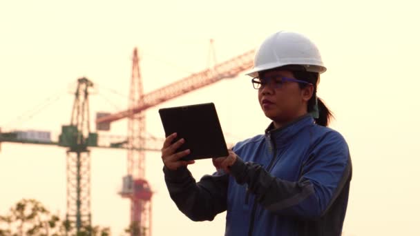 Ingeniero Inspección Obra — Vídeos de Stock