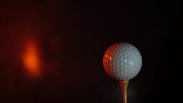 Égő Klub Közelében Golf Labda — Stock videók