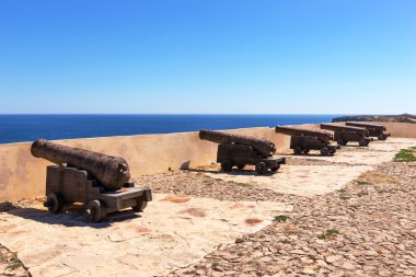 Cabo de Sao Vicente, Sagres Kalesi, Antik Bronz toplar
