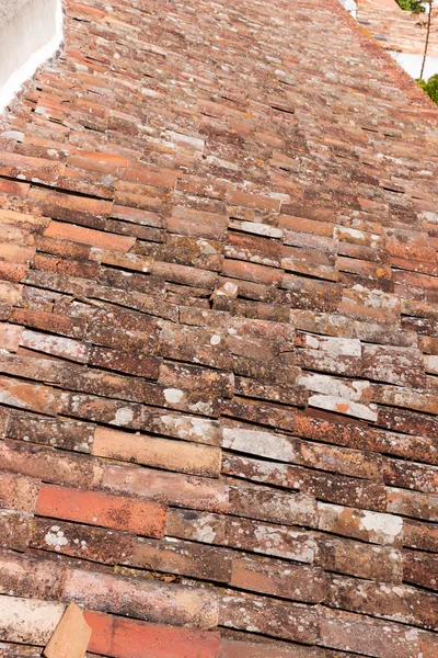 Primer plano de los antiguos tejados de azulejos — Foto de Stock