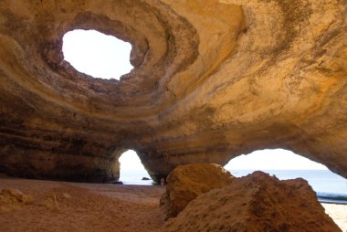 Ünlü mağara Benagil Beach Algarve'deki/daki oteller