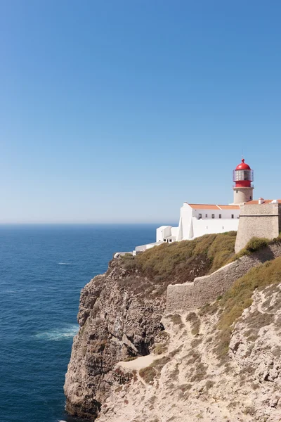 Latarnia morska w Sagres Cabo de Vicente tak — Zdjęcie stockowe