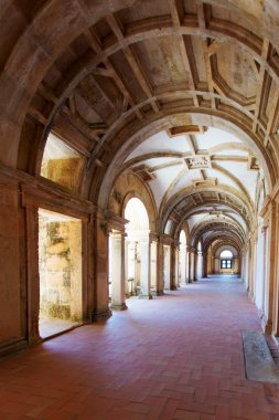 Manastır Mesih'in (Convento de Cristo) tomar uzun portico