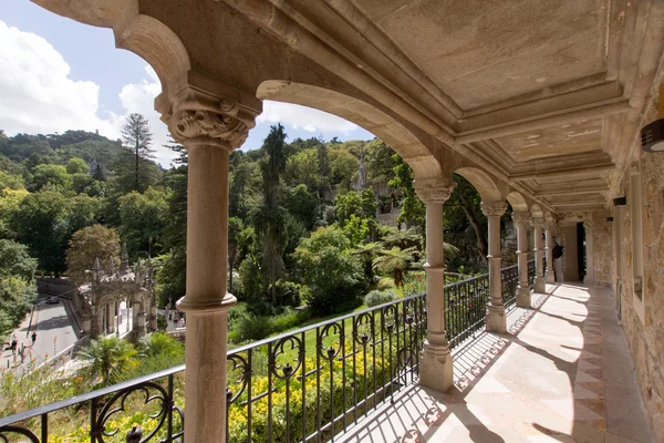 Varanda do Palácio da Quinta da Regaleira, Sintra — Fotografia de Stock